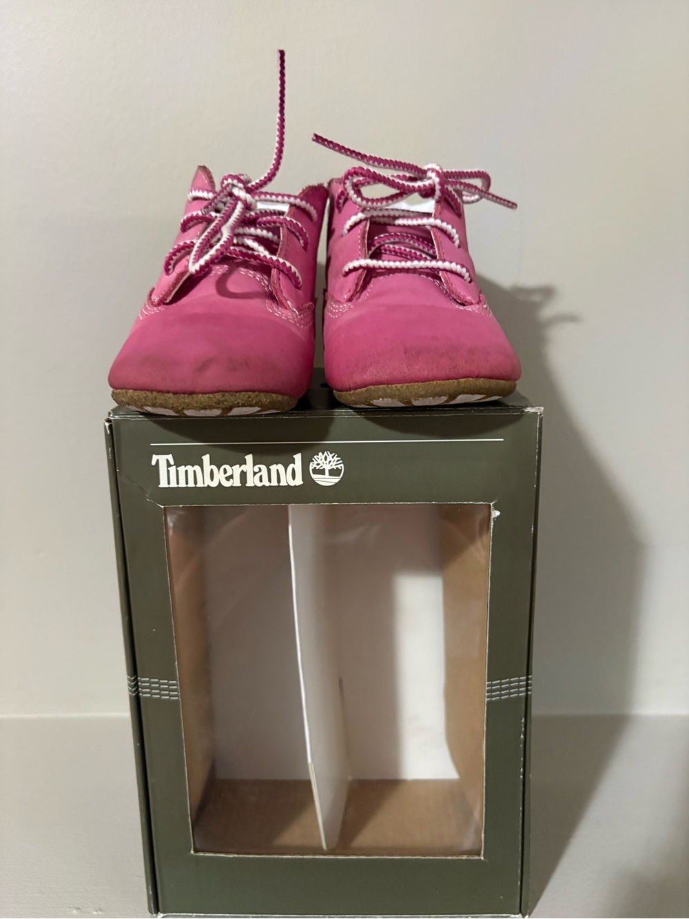 Timberland Little Kid Pink Lace-Up Sneakers